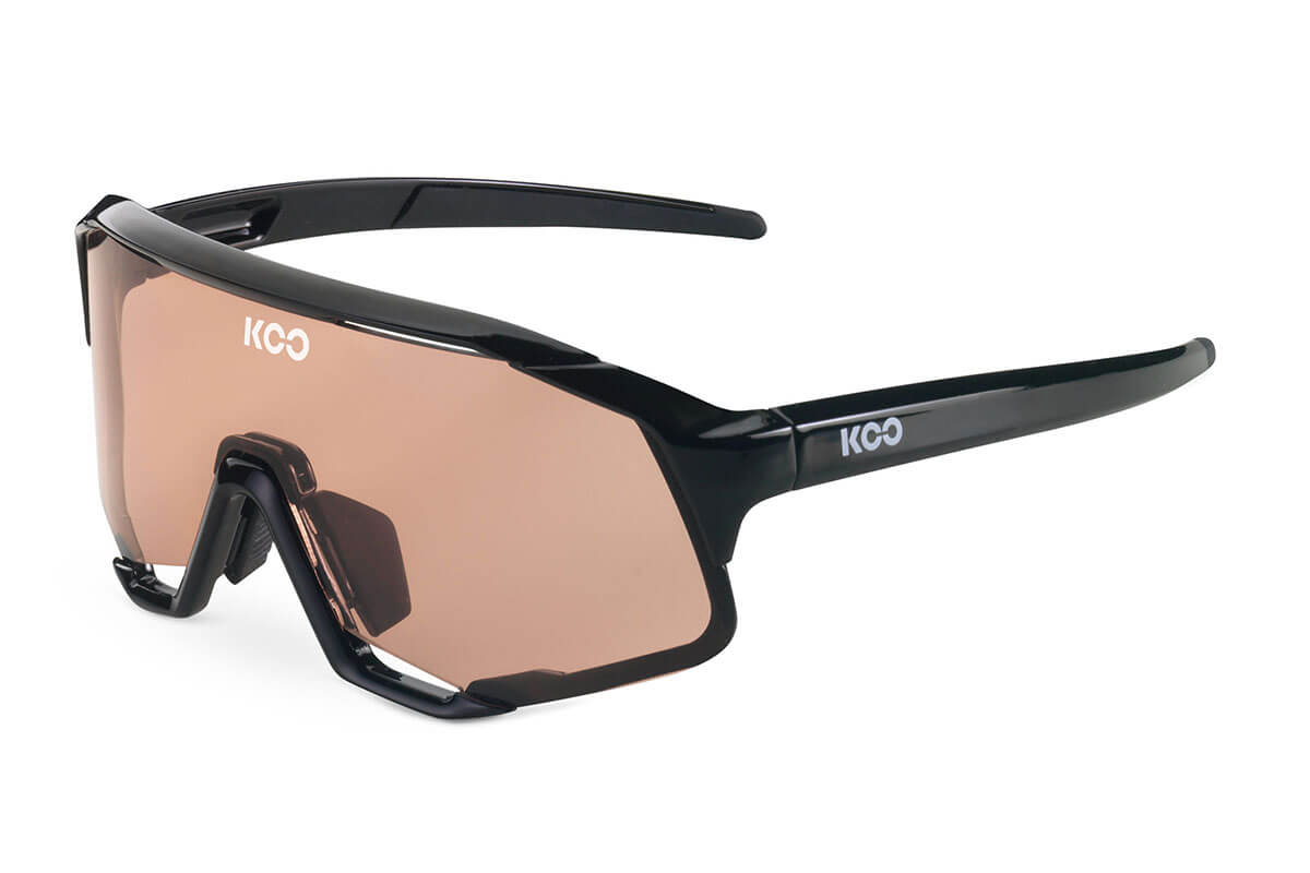 Koo Demos Cycling Sunglasses BLACK/ROSE LENS  unisex